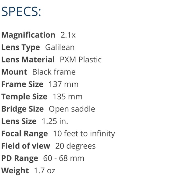 ESCHENBACH max tv goggles 2.1X - Picture 6 of 6